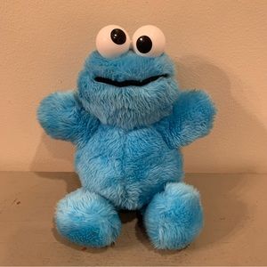 VTG Cookie Monster Rattler Plush Toy